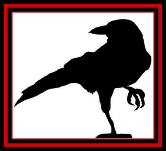 One Foot Raven Metal Art