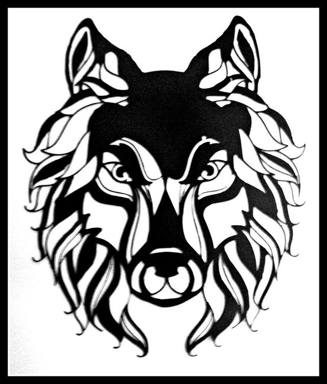 Wild Wind Wolf Metal Wall Art