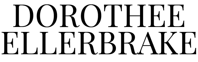 Ein schwarz-weißes Logo für Dorothée Ellerbrake