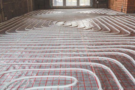 Underfloor heating is an old-fashioned solution in winter.