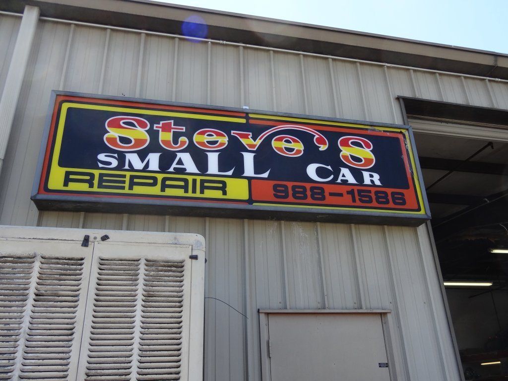 Steve's Small Car Repair Sign — Orangevale, CA — Steve's Small Car Repair