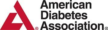 A logo for the american diabetes association with a red triangle | Lex Brodies 