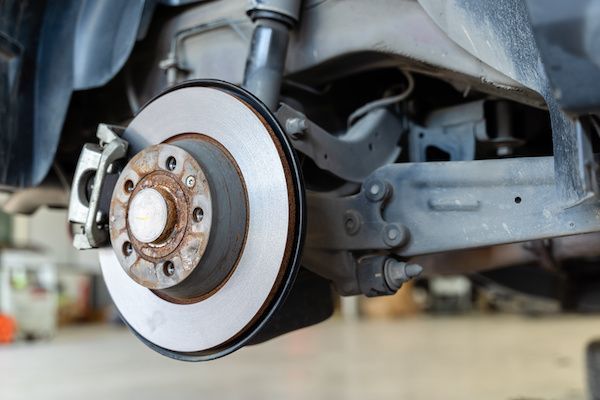 A close up of a brake disc on a car. | Lex Brodies 