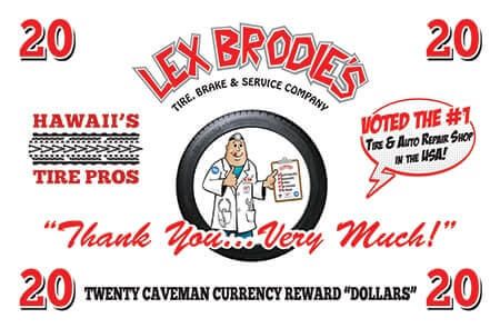 A poster for lex brodie 's tire pros that says thank you very much | Lex Brodies 