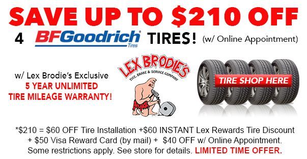 Ready to take on every road and every adventure? ?? For a limited time, get 4 BFGoodrich tires installed and earn a bonus reward of Caveman Currency with your purchase. Don't miss this chance to upgrade your ride today and get rewarded! Founded in Hawaii in 1961 Lex Brodie’s has the best service on Oahu! Being 100% employee owned, our team stands behind their unique warranties and service! Click the link to shop for Lex Brodie’s easy online tire quote tool that provides quotes in about a minute. 