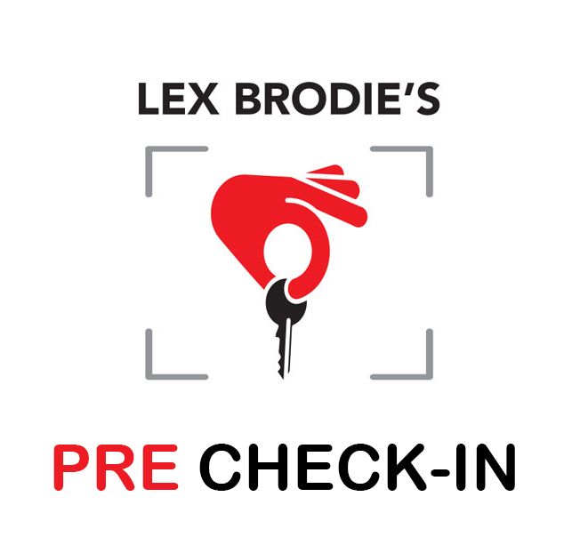 A logo for lex brodie's qr key-osk | Lex Brodies