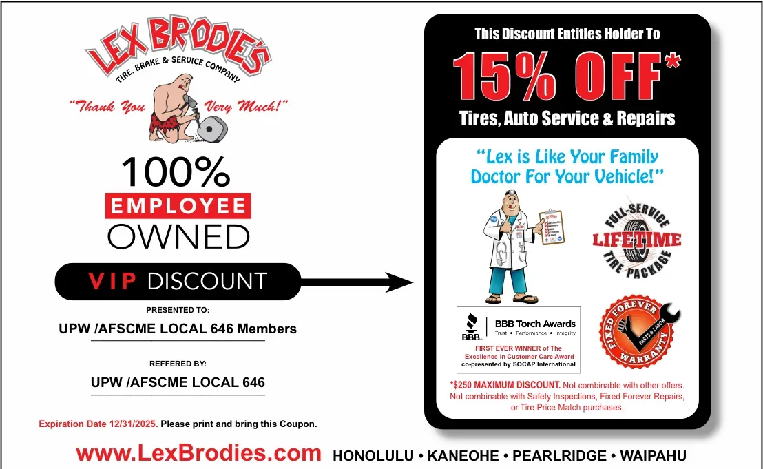 UPW Discount | Lex Brodies