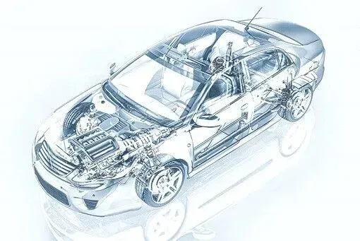It shows the inside of a car with the engine exposed. | Lex Brodies 