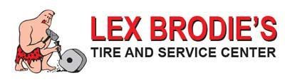 A logo for lex brodie 's tire and service center | Lex Brodies