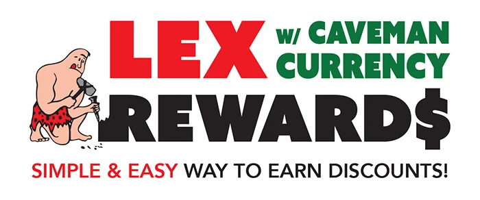 Lex w caveman currency rewards is a simple and easy way to earn discounts | Lex Brodies