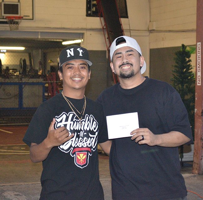 Two men standing next to each other one wearing a shirt that says humble and blessed | Lex Brodies