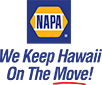 The napa logo says `` we keep hawaii on the move ! '' | Lex Brodies