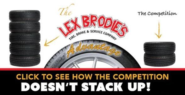 A stack of lex brodies tires next to a tire | Lex Brodies 