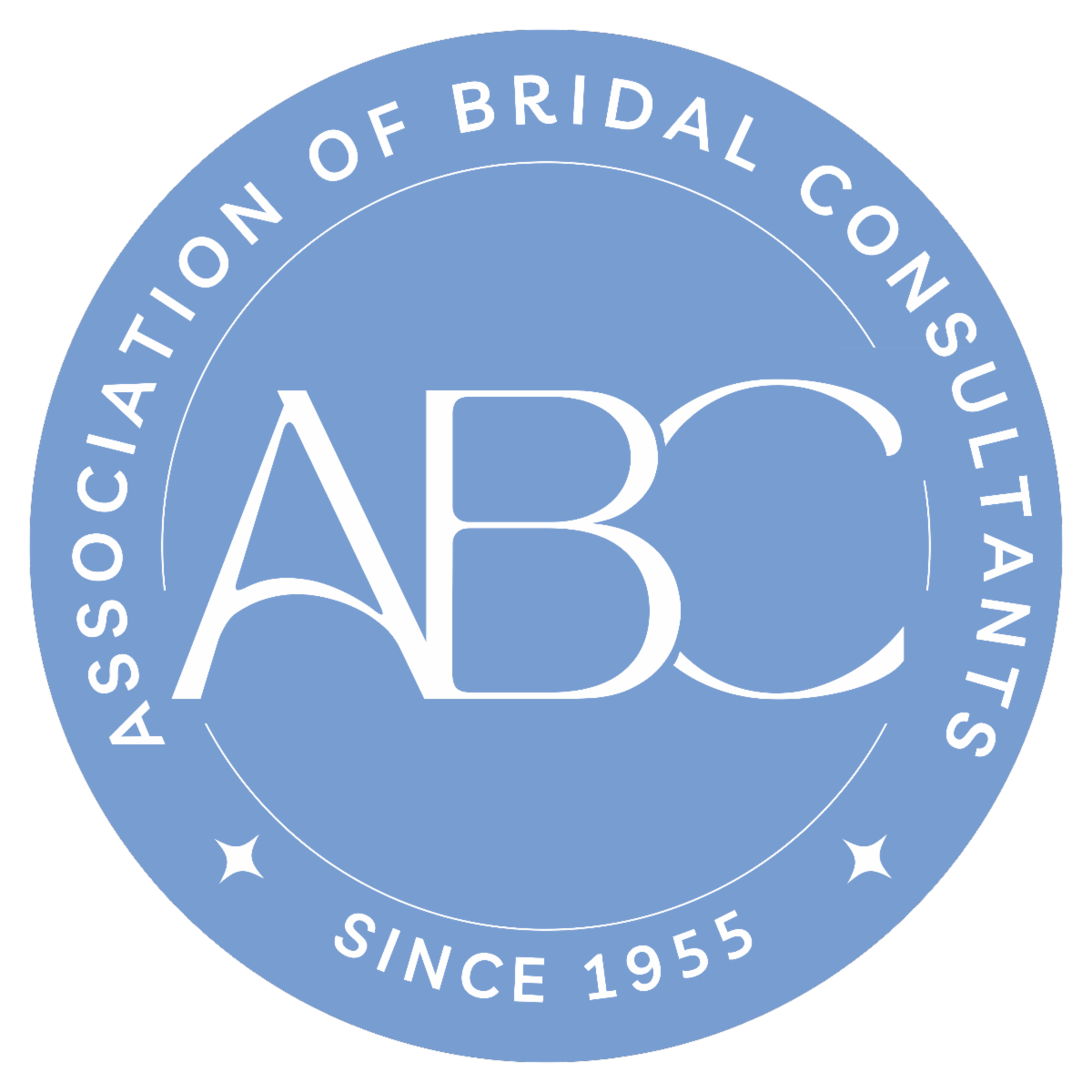 The logo for the association of bridal consultants since 1955
