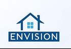 Logo: Blue house silhouette above "ENVISION" in a blue rectangle.