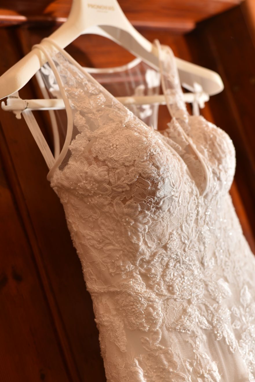 foto dell'abito da sposa