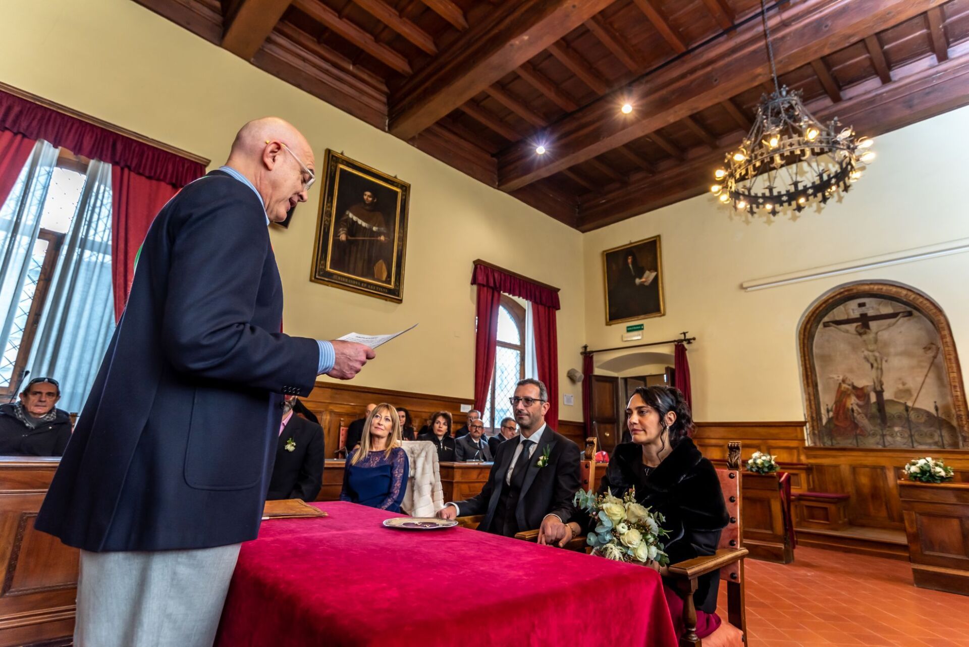 fotografia della cerimonia nuziale in comune