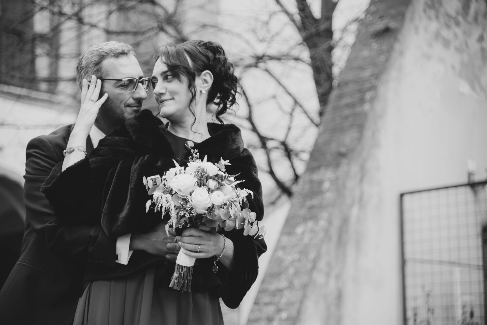 scatto per l'album fotografico degli sposi