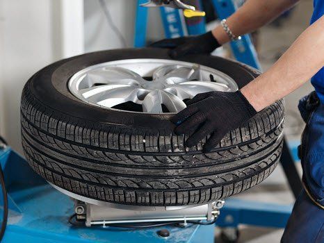 Tyre supply and fitting - prior to tracking and alignment