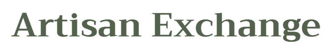 Artisan Exchange text in a dark green font.