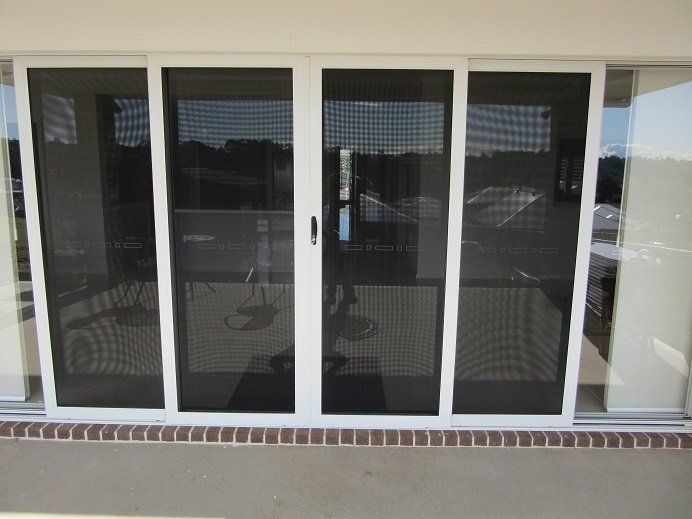Glass Front Door With Flyscreen — Smith Aluminium In Medowie, NSW