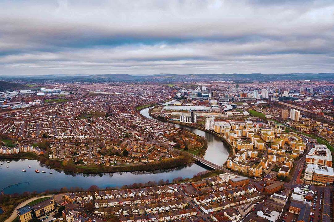 An Aerial View Of A City With A River Running Through It — Smith Aluminium In Cardiff, NSW