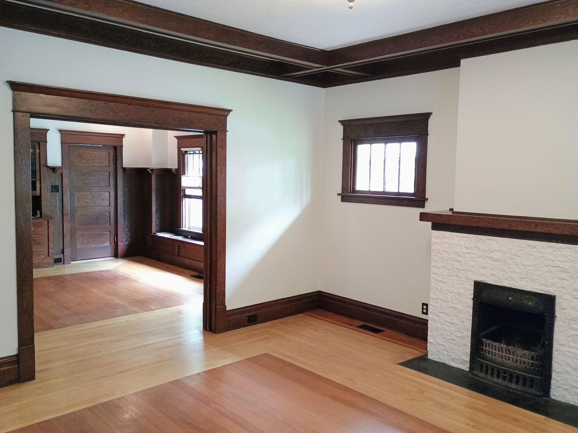 Interior painting in Boise Idaho. Interior painting with clean trim lines.