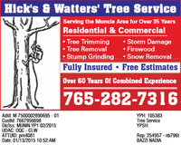 Hicks & Watters Tree Service