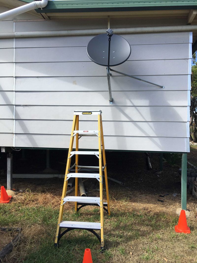 Installing Satellite Dish — Toowoomba, QLD — Garden City Antennas