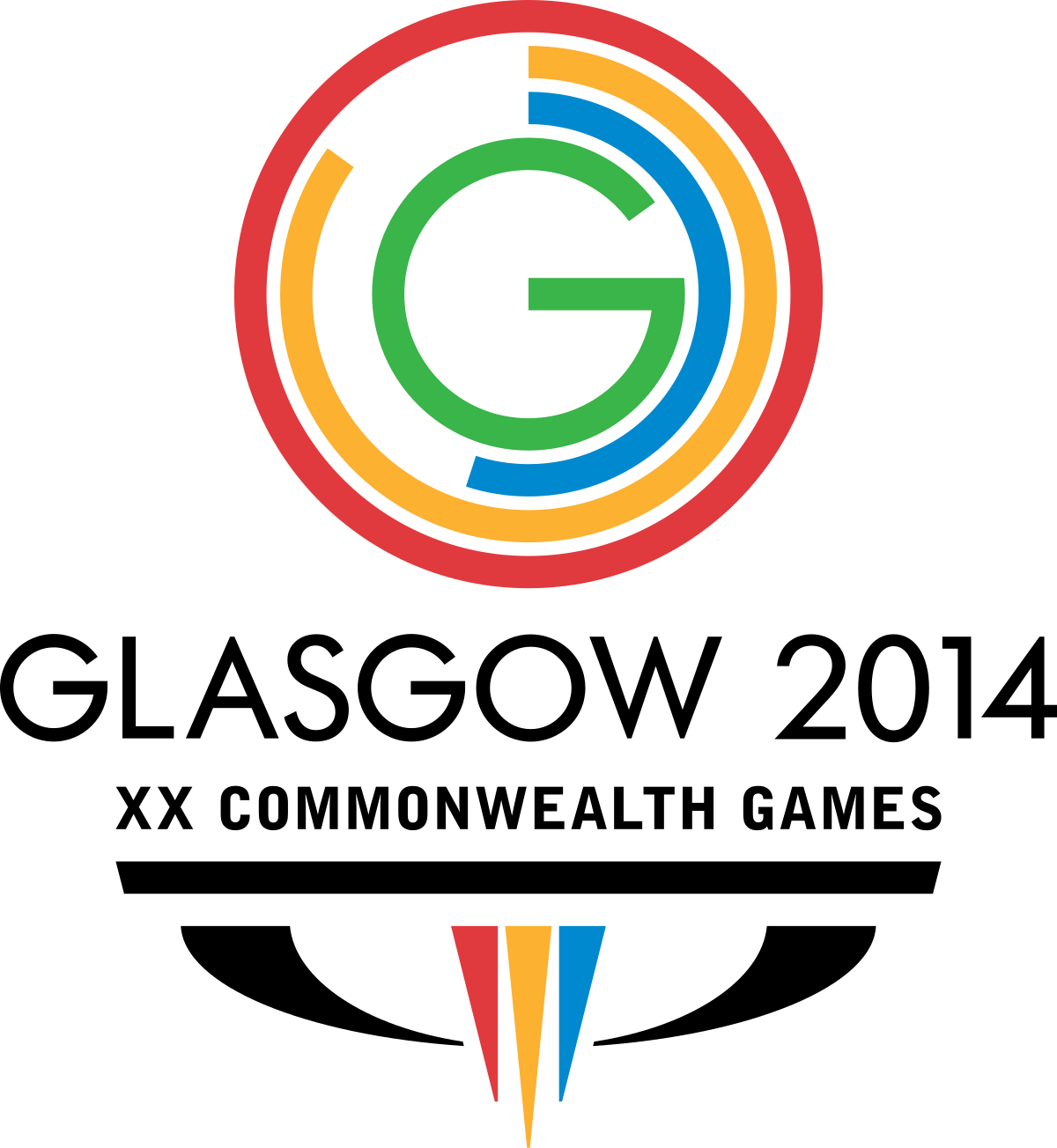 Glasgow 2014 Commonwealth Games logo: circular design with a stylized