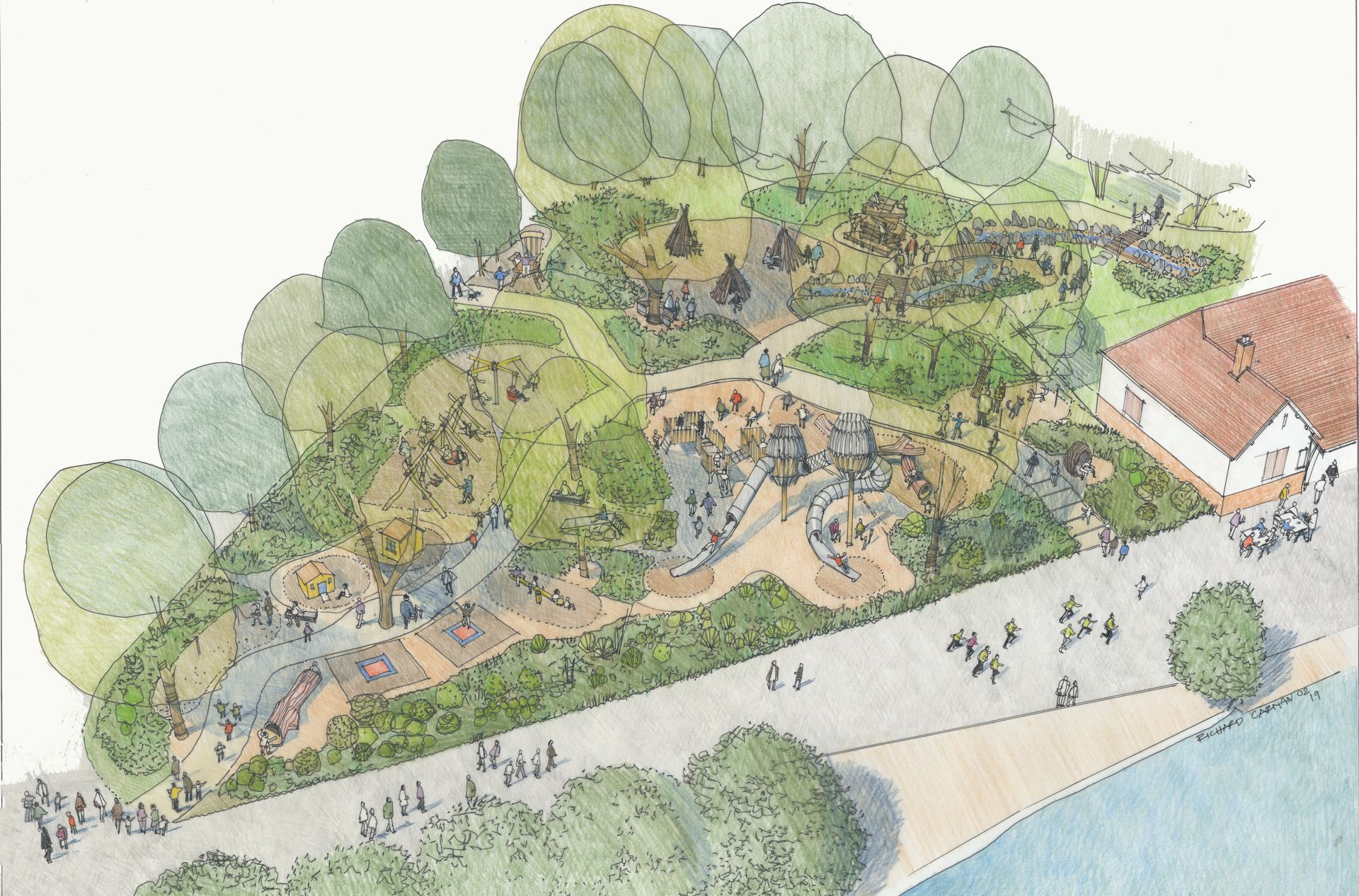 Davies White & Manchester City Council | Heaton Park nature play in the woodlands