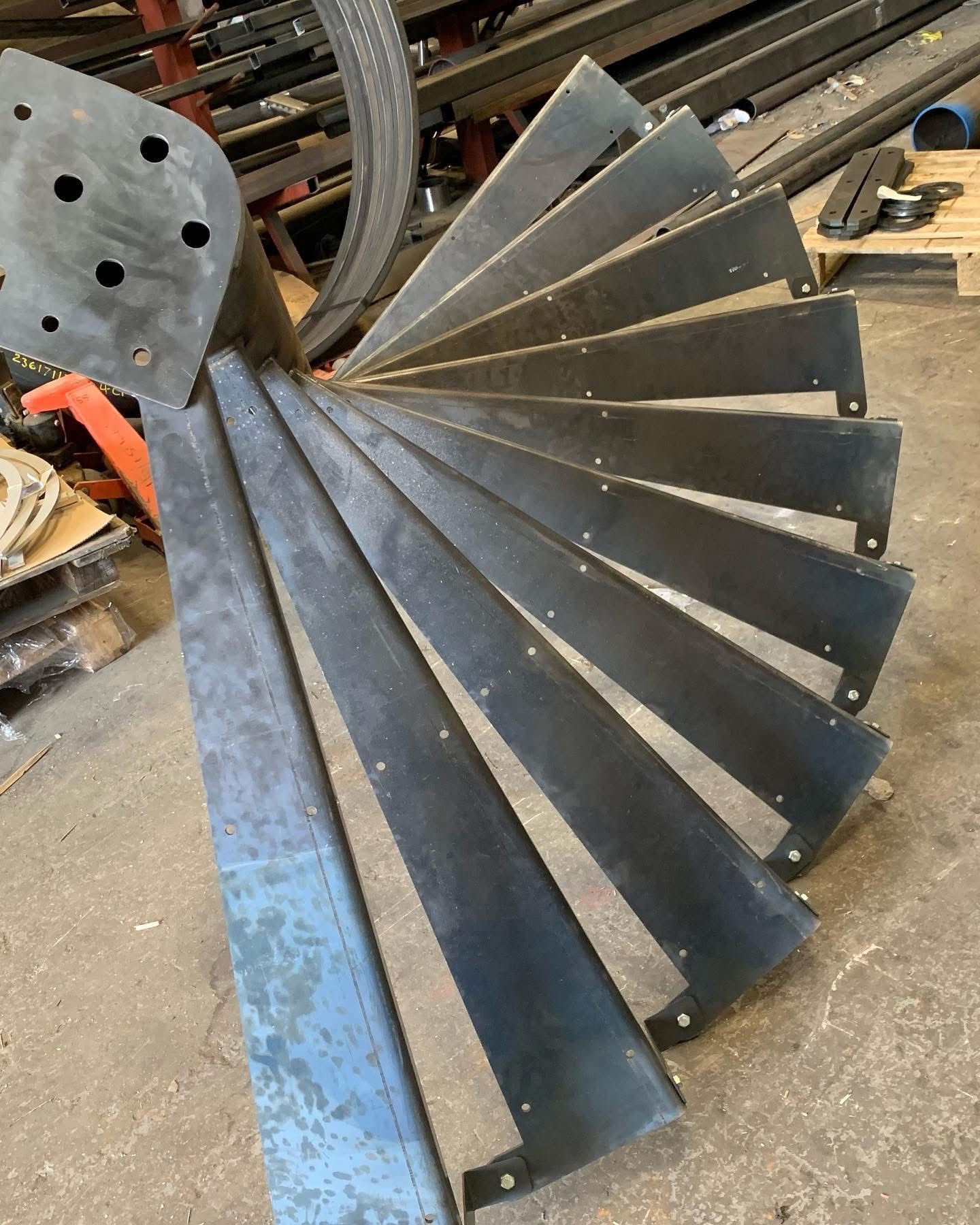 Fabrication of the Seed pod play structures built by Massey & Harris