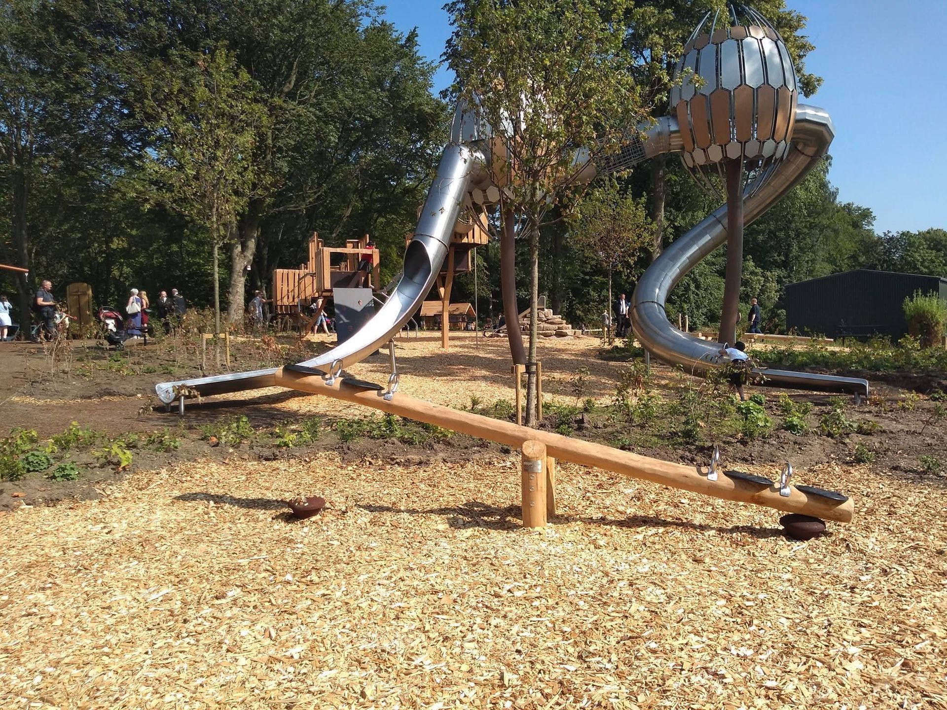 timber see-saw designed by Davies White & Manchester City Council | Heaton Park