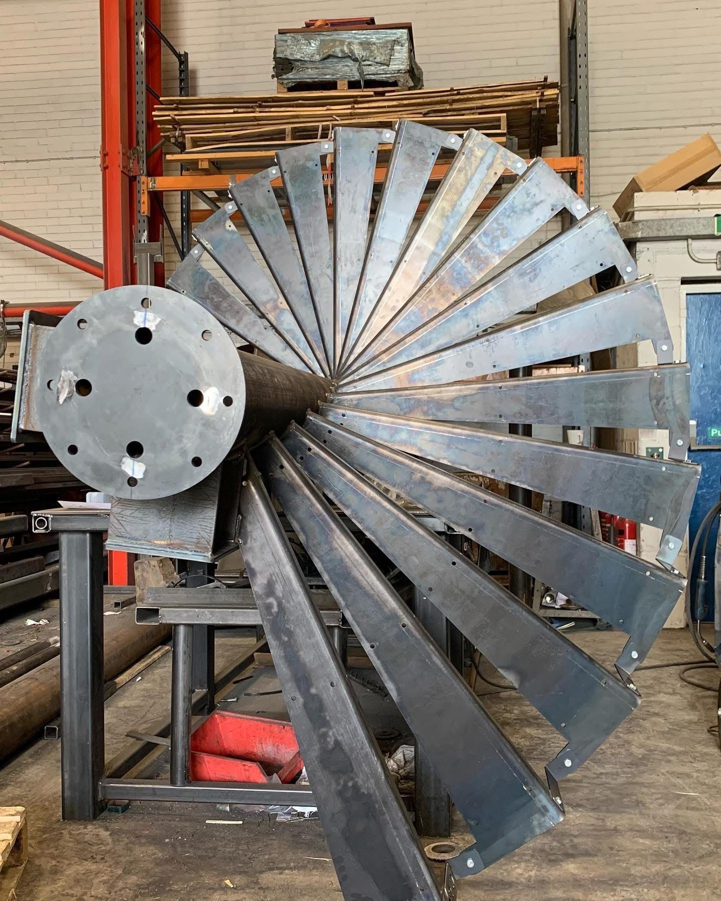 Fabrication of the Seed pod play structures built by Massey & Harris