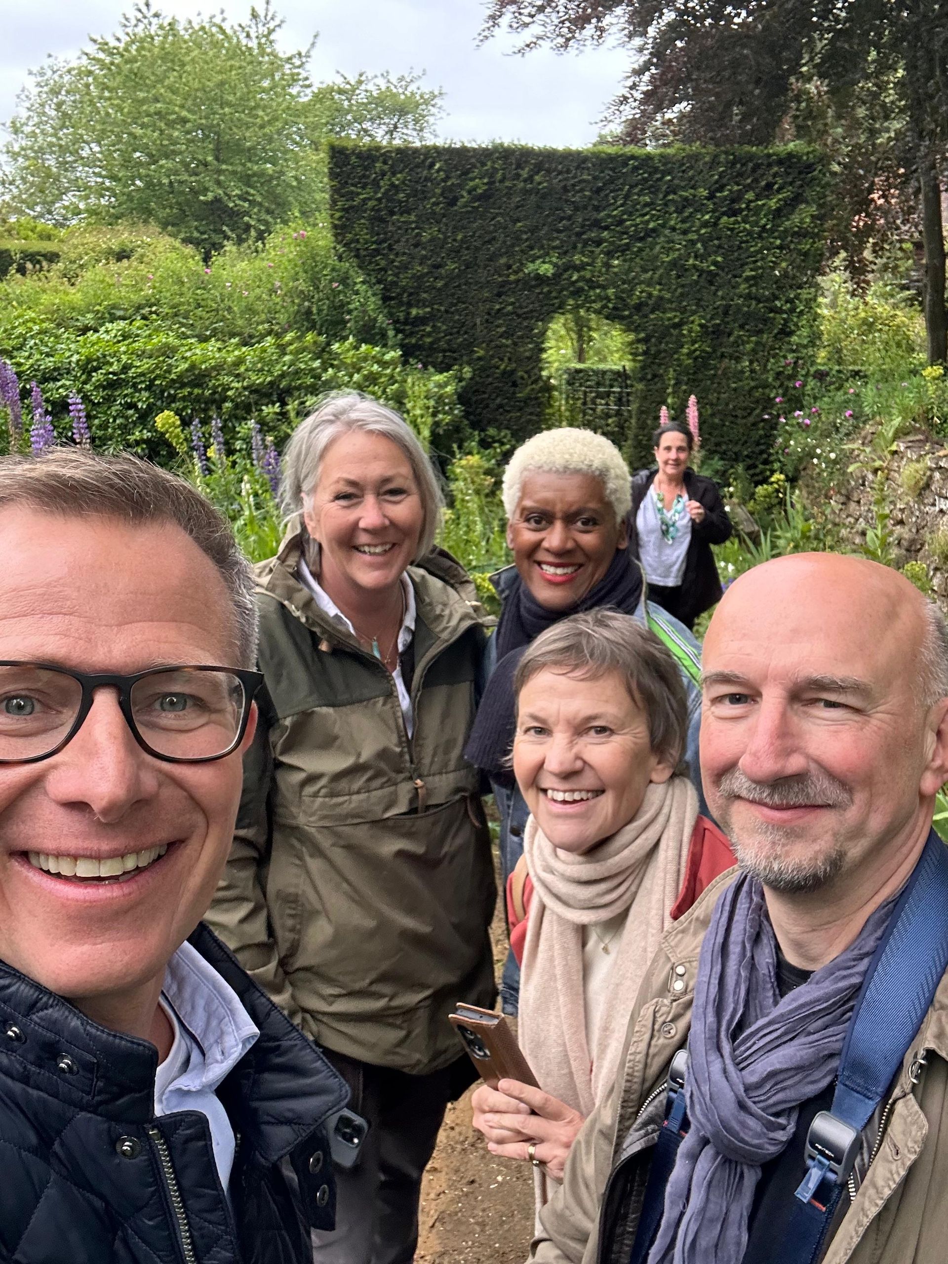 Trustees of the Sustainable Landscape Foundation, alongside Arit Anderson, Marian Boswall, Andrée Davies, Lisa Anderson and Simon Heppner,