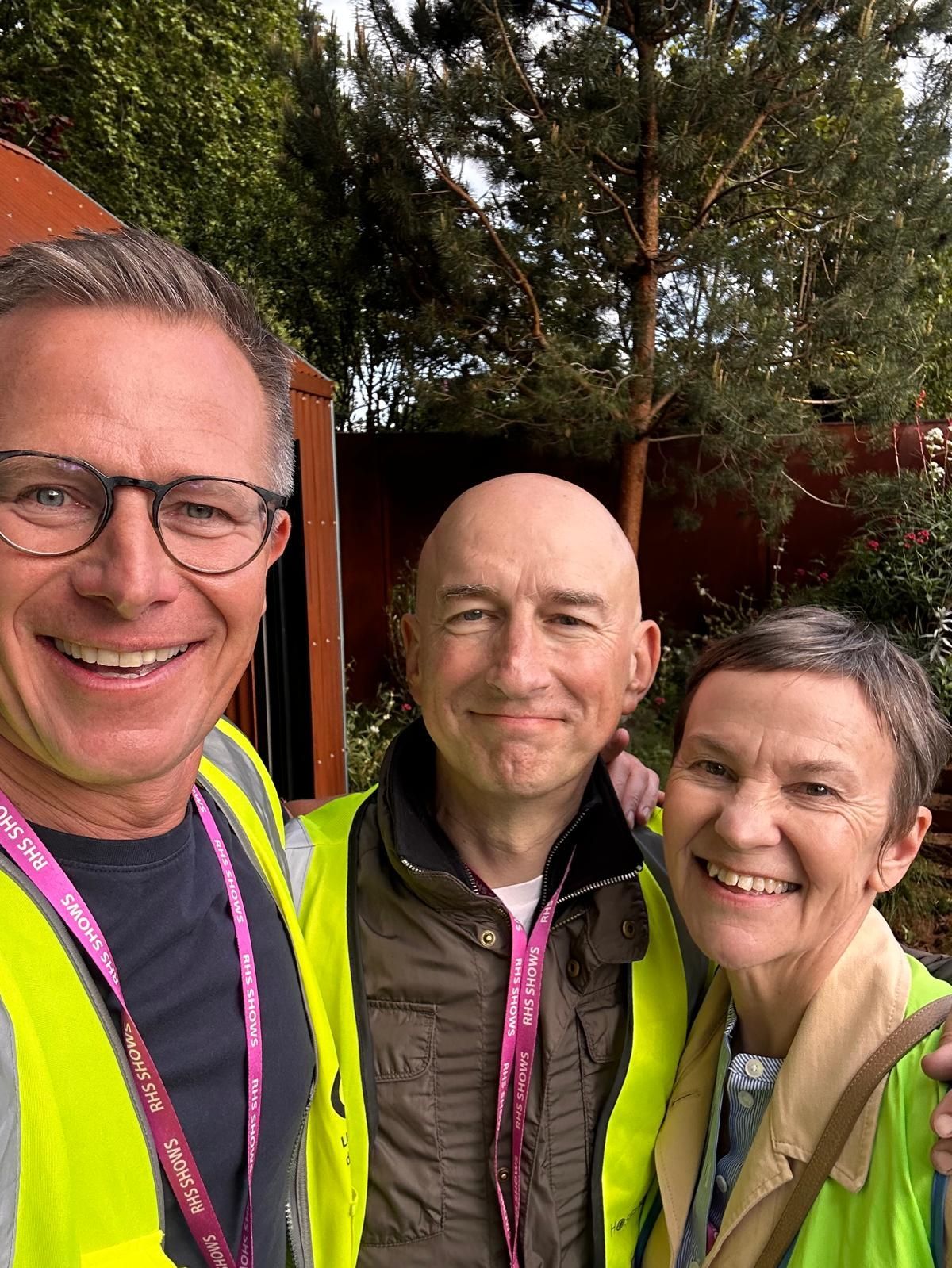 Adam White and Andree Davies catch up with their friend and colleague Nigel Dunnett at RHS Chelsea i