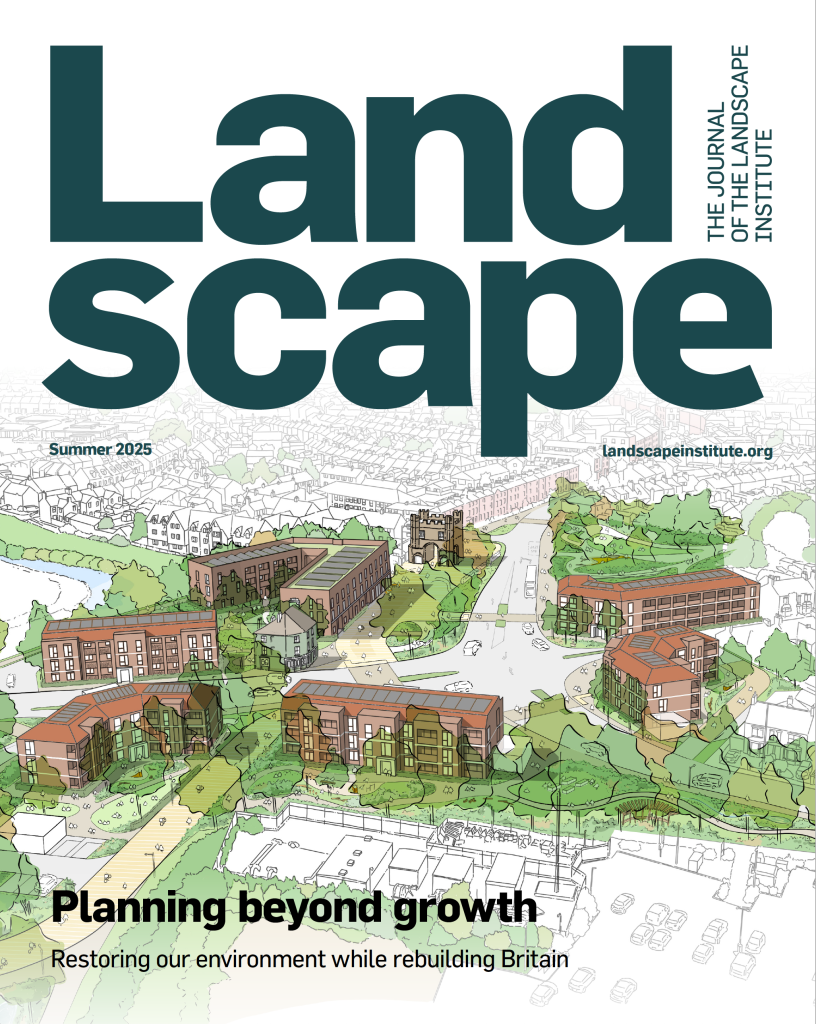 Landscape institute journal about planning beyond housing growth