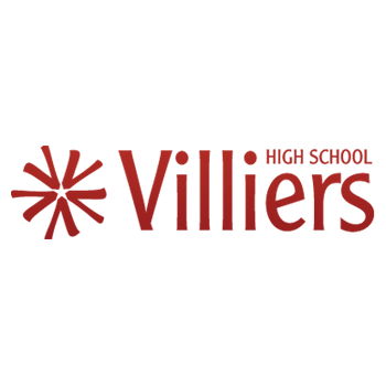 Red Villiers High School logo with a stylized flower graphic.