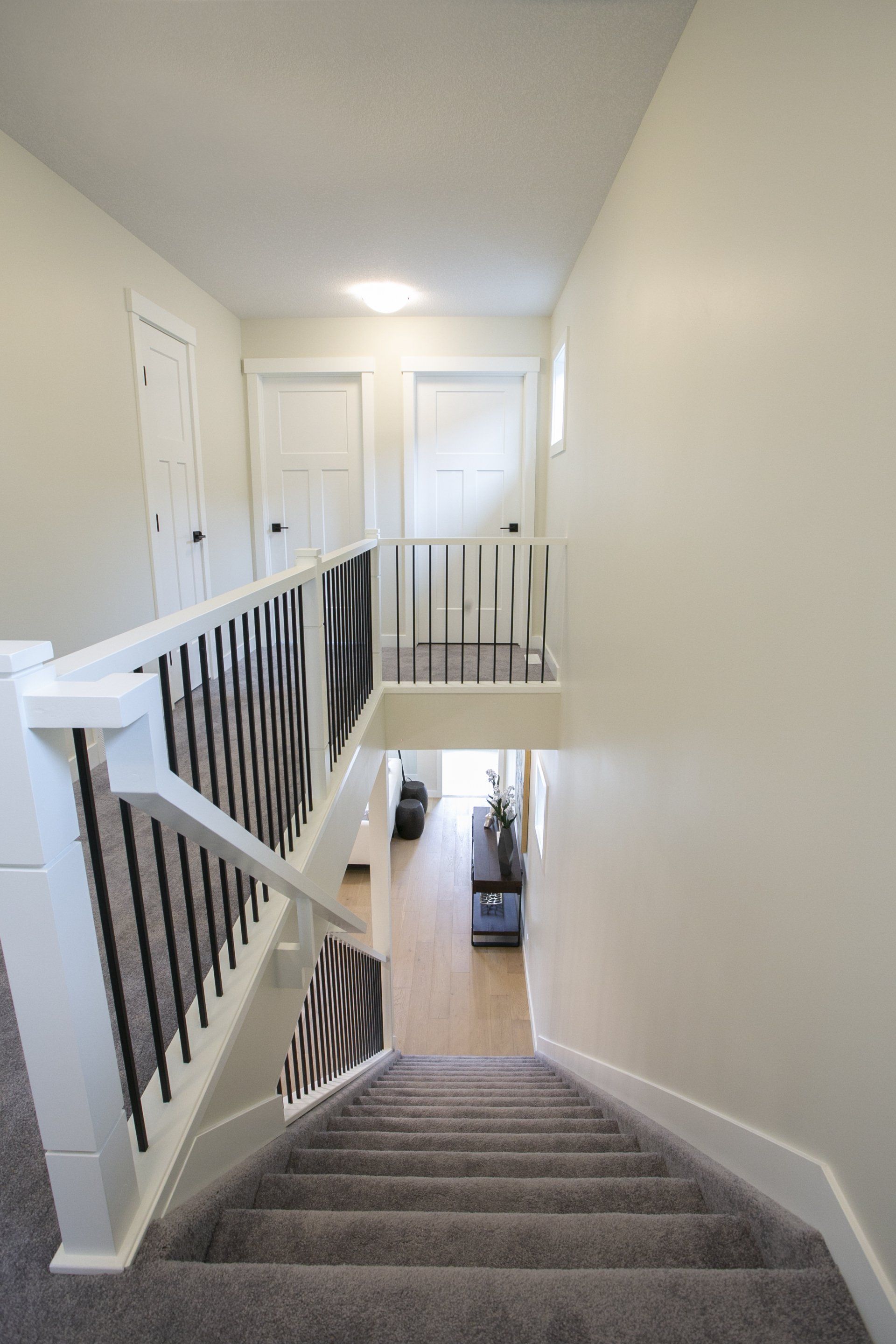 A staircase leading up to the second floor of a house.