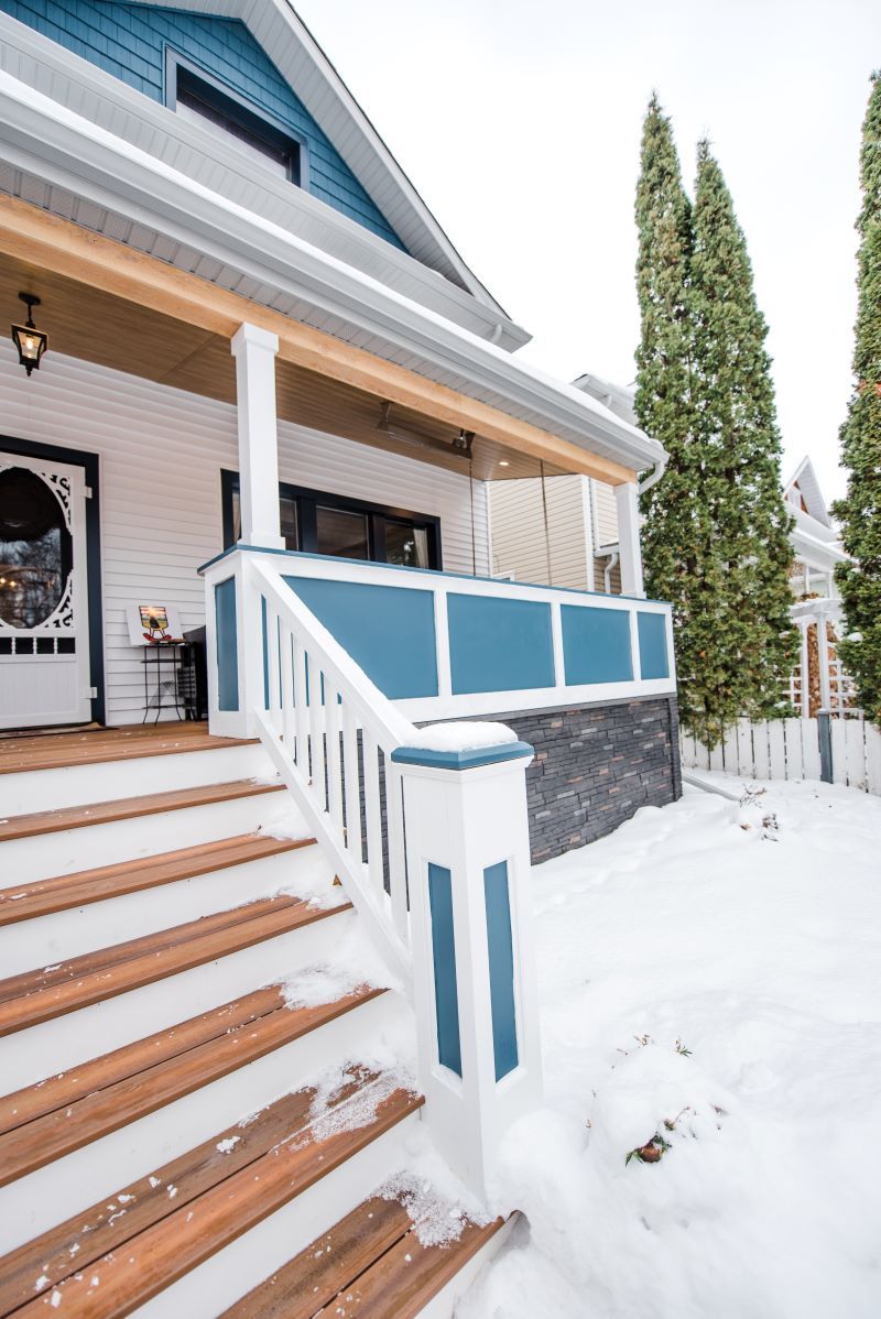 house restored on outside