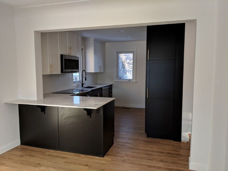 custom kitchen in apartment