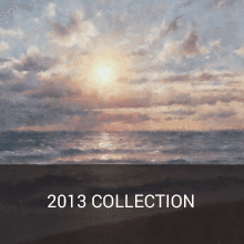 A picture of a beach with the words 2013 collection below it