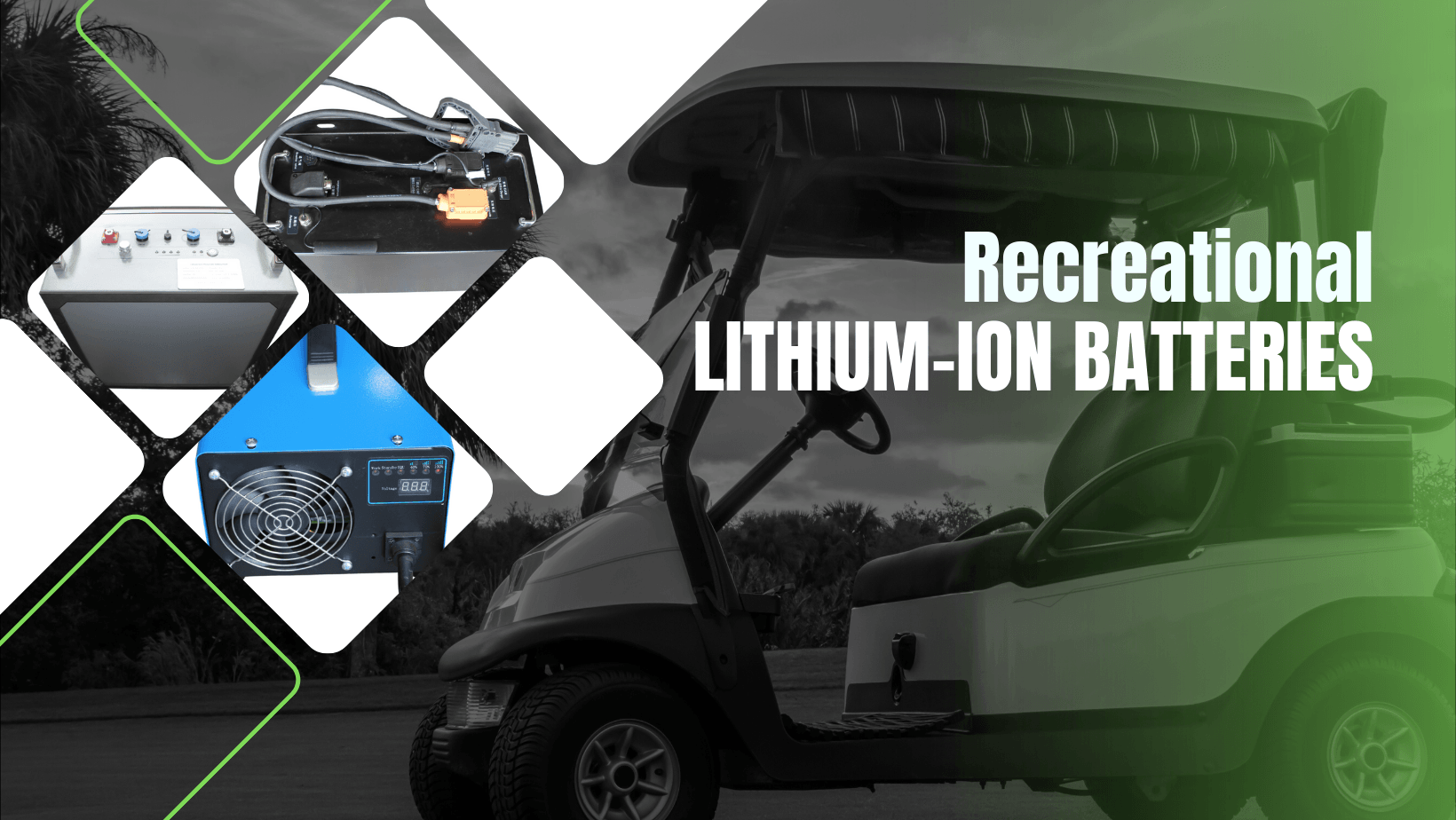 Recreational lithium ion batteries