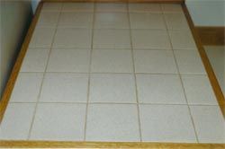 before tile cleaning image