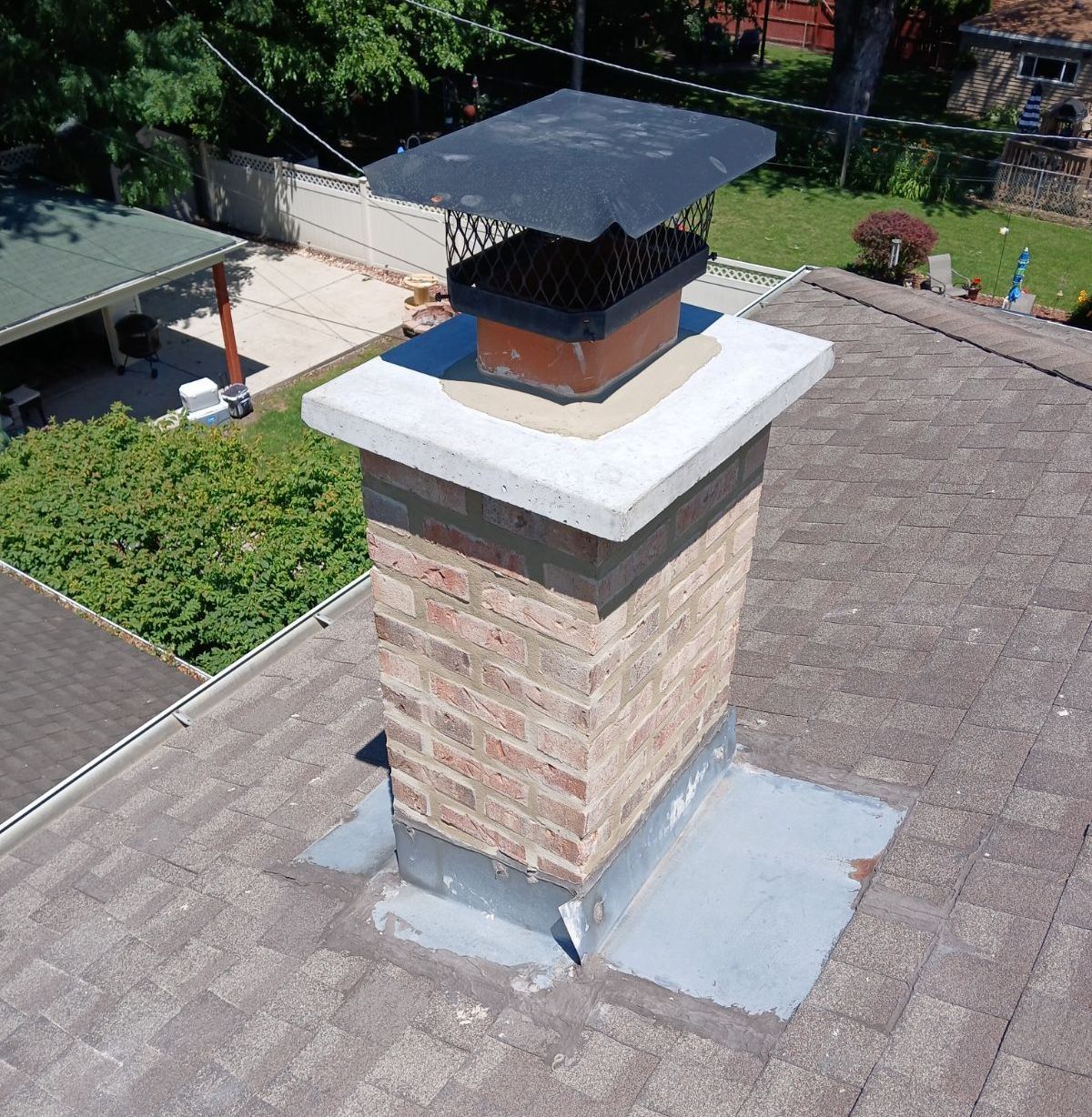 Chimney tuckpointing in Evergreen Park, IL Chimney tuckpointing in Evergreen Park, IL