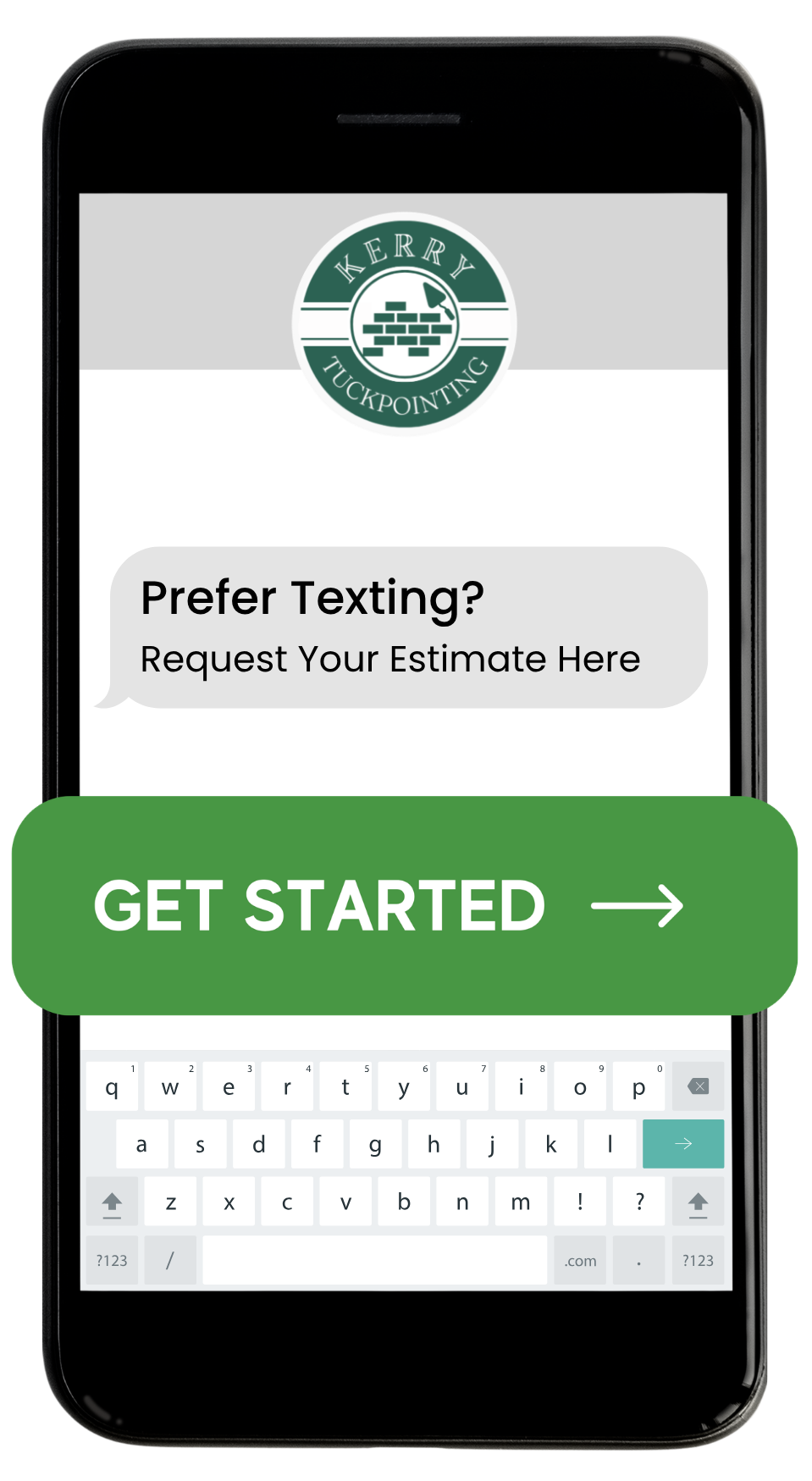 Text Kerry Tuckpointing for a free estimate