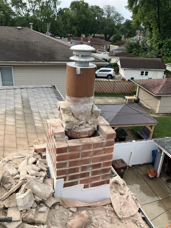 Before Chimney Repair in Oak Lawn, IL