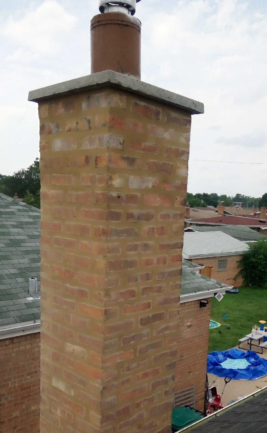 After chimney tuckpointing repair in Evergreen Park, IL