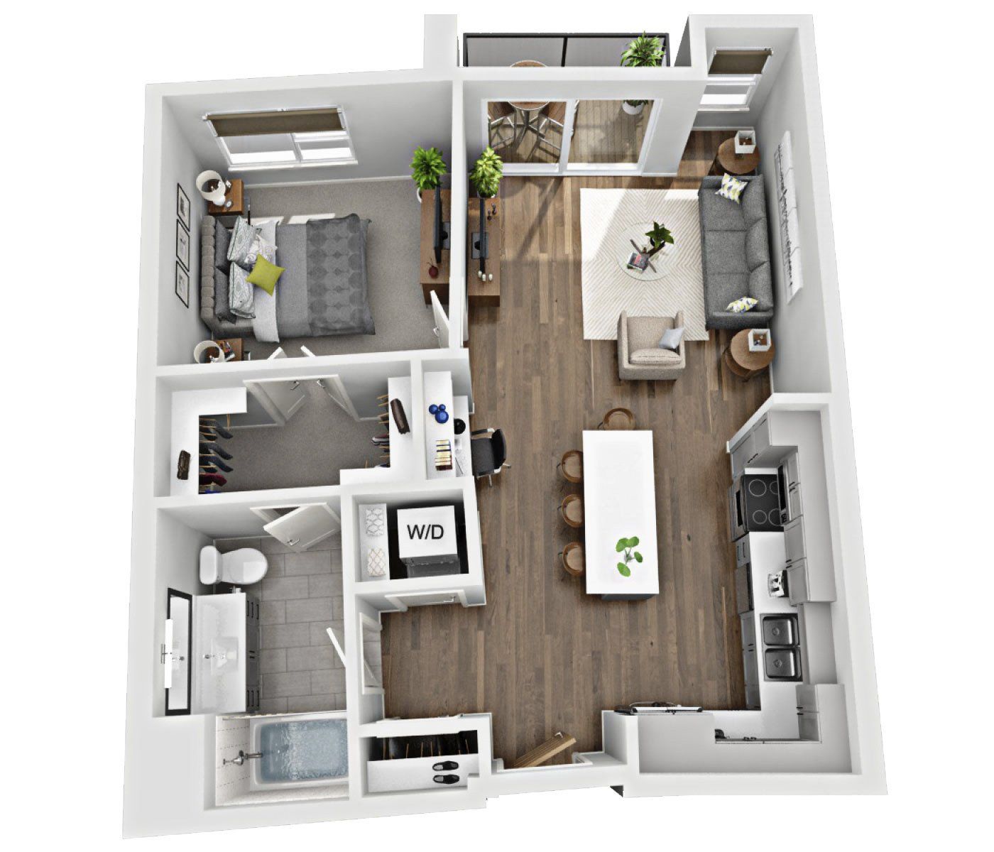 1B - B Floor Plan