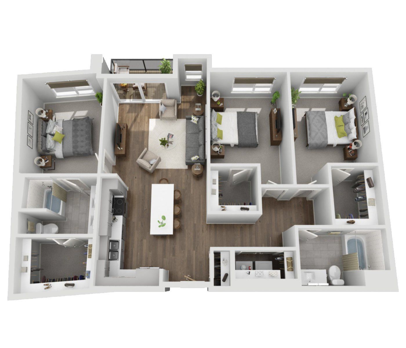 3B - B Floor Plan